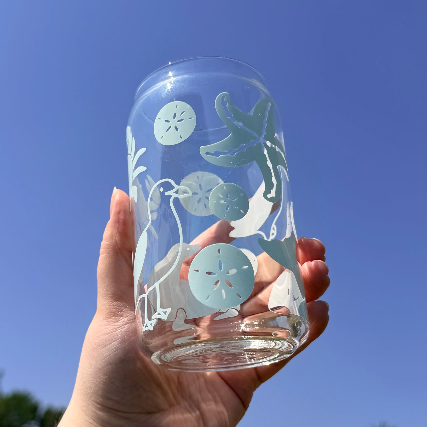 Oregon Coast Color Changing Glass Cup