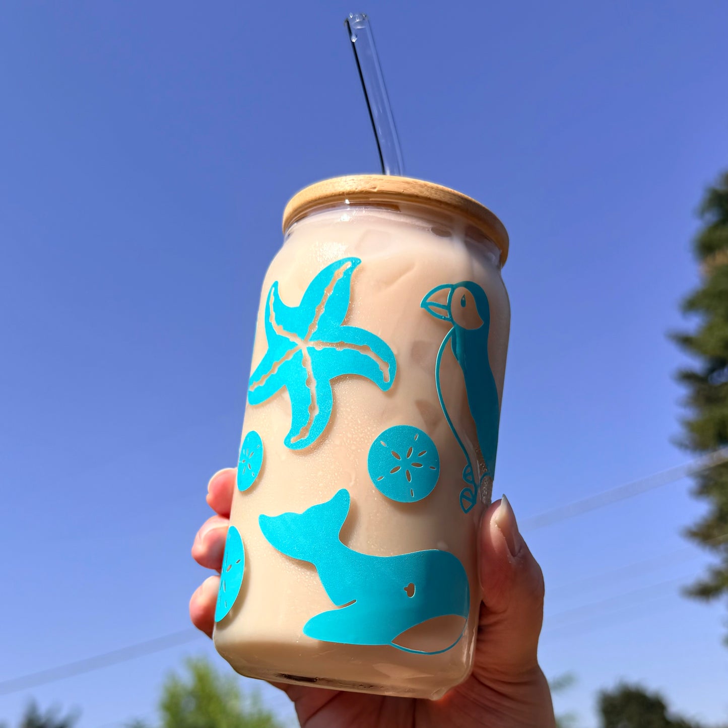 Oregon Coast Color Changing Glass Cup