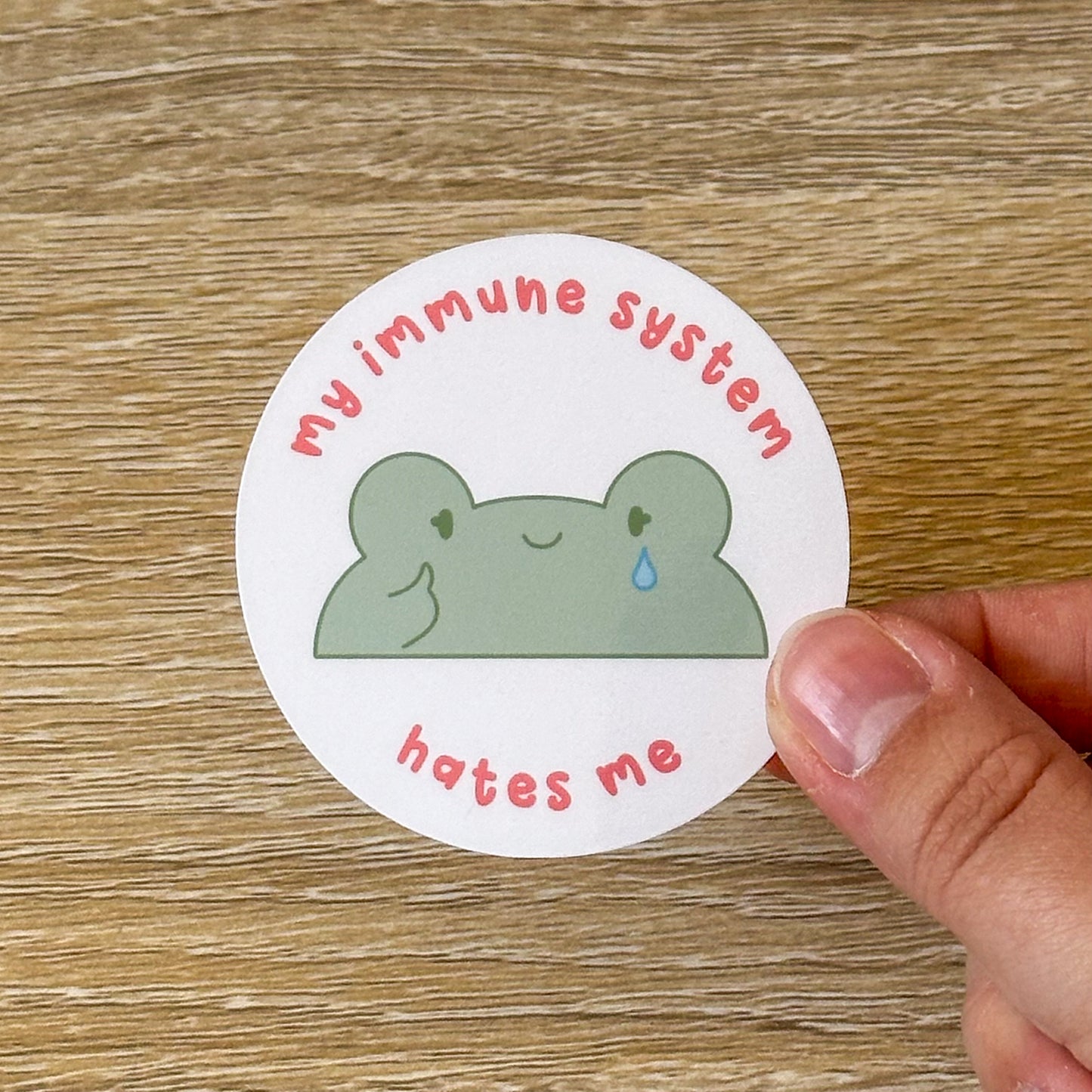 My Immune System Hates Me Sticker