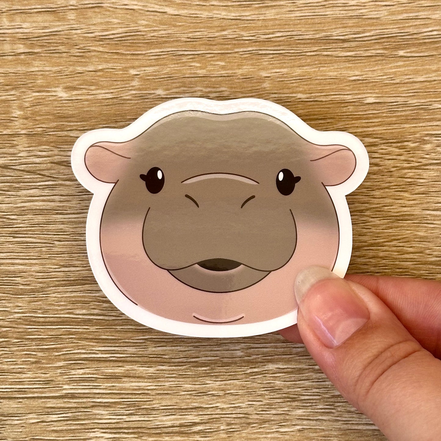 Baby Pygmy Hippo Sticker