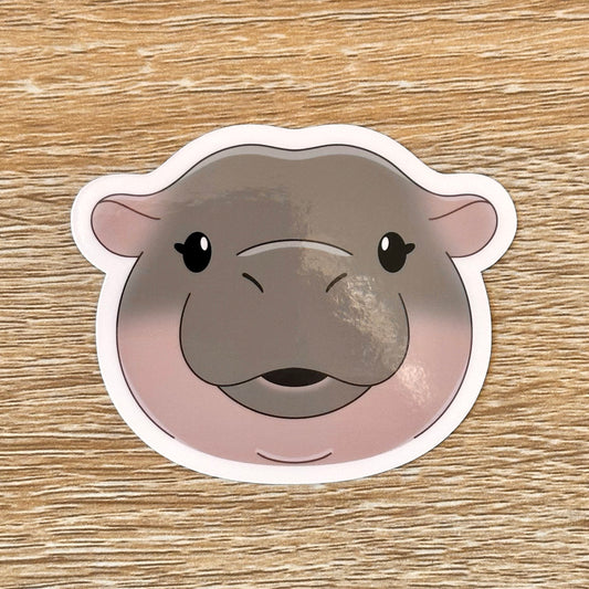 Baby Pygmy Hippo Sticker