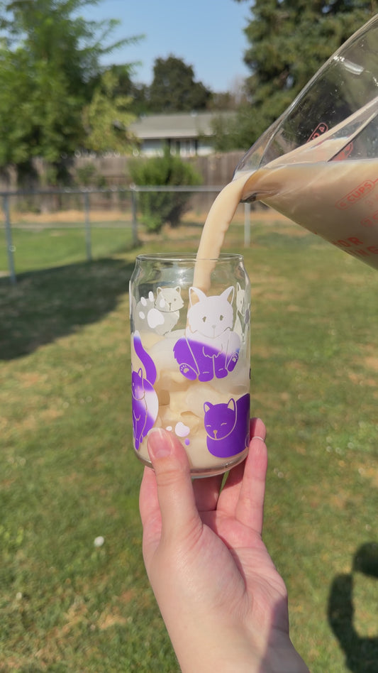 Cats Color Changing Glass Cup