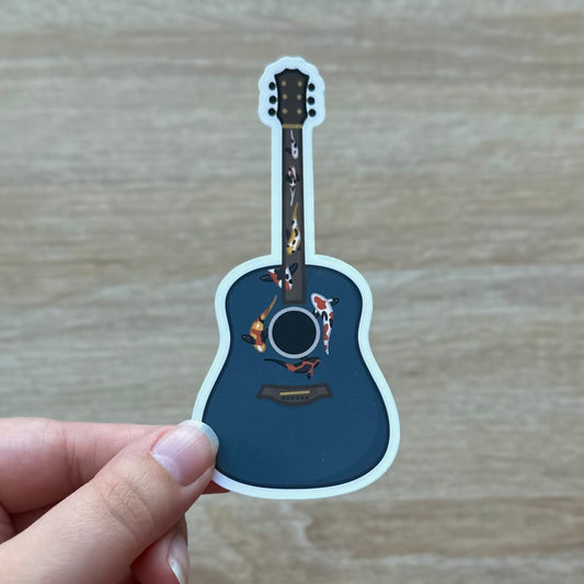 Koi Fish Guitar Sticker