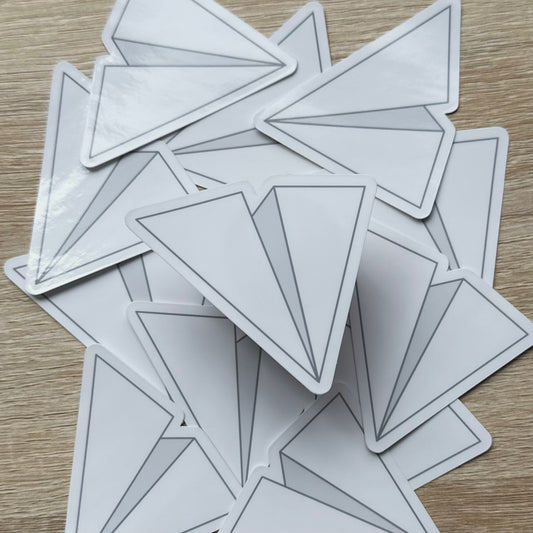 Paper Airplane Sticker