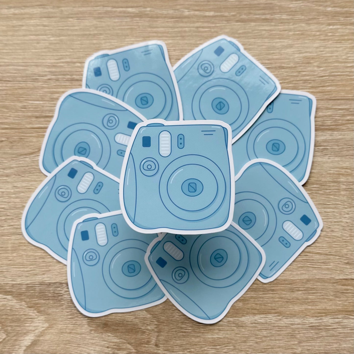 Blue Camera Sticker