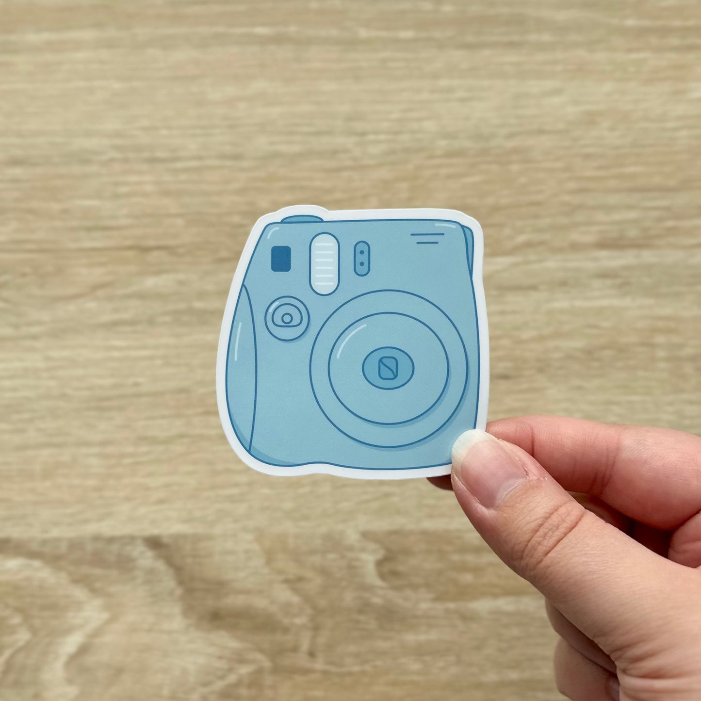 Blue Camera Sticker