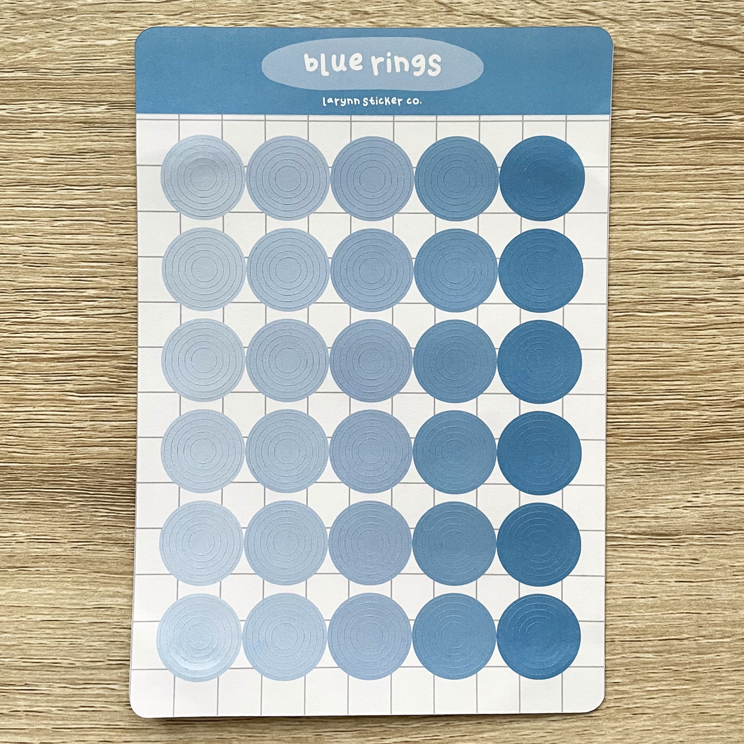 Circle Rings Deco Sticker Sheet