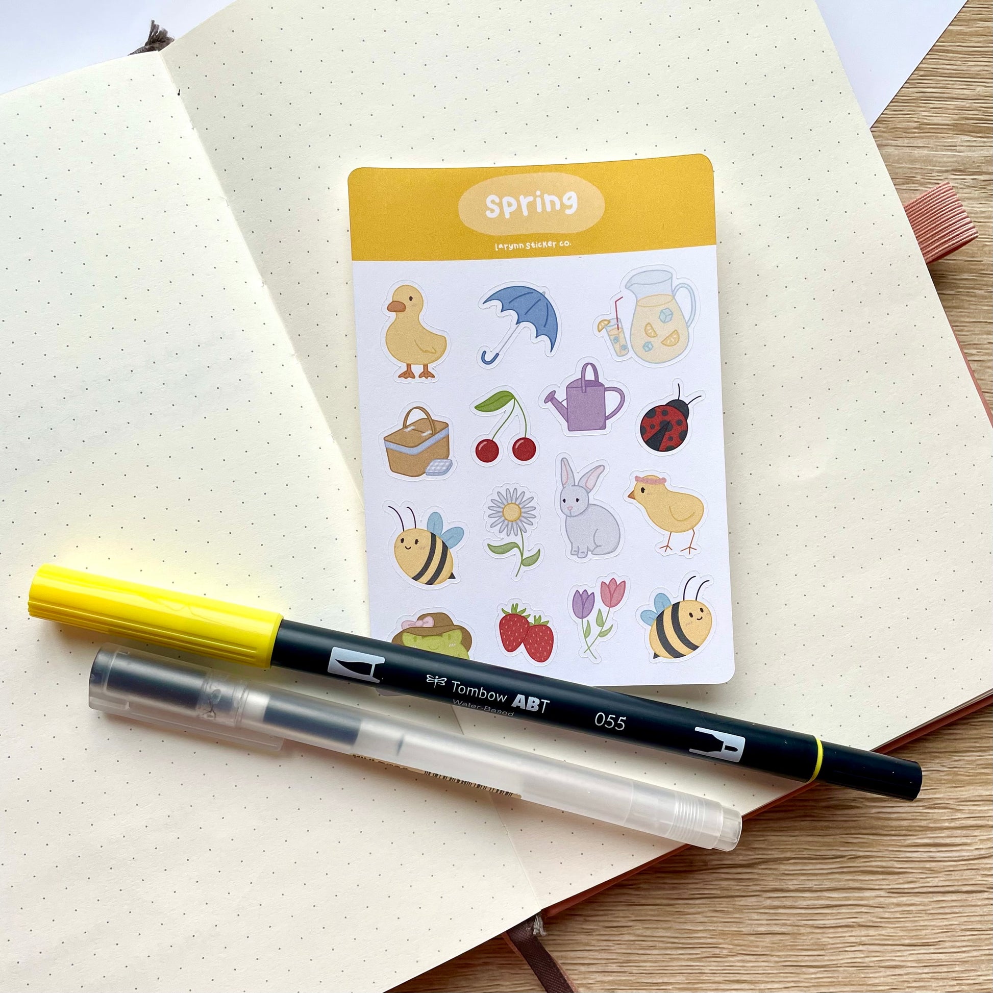 Sticker Mini Spring Roll Mini Spring Sticker Sheet – LaRynn Sticker Co.
