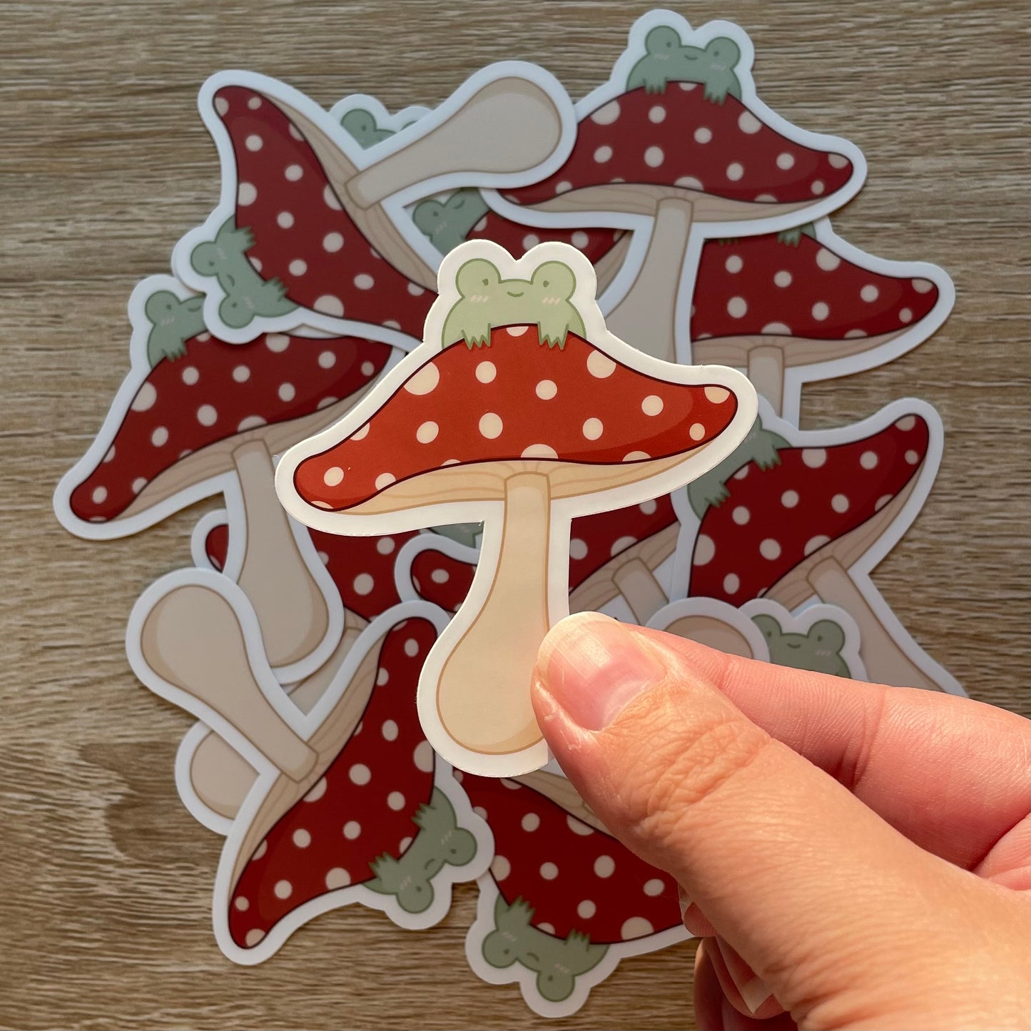 Mushroom Frog Sticker