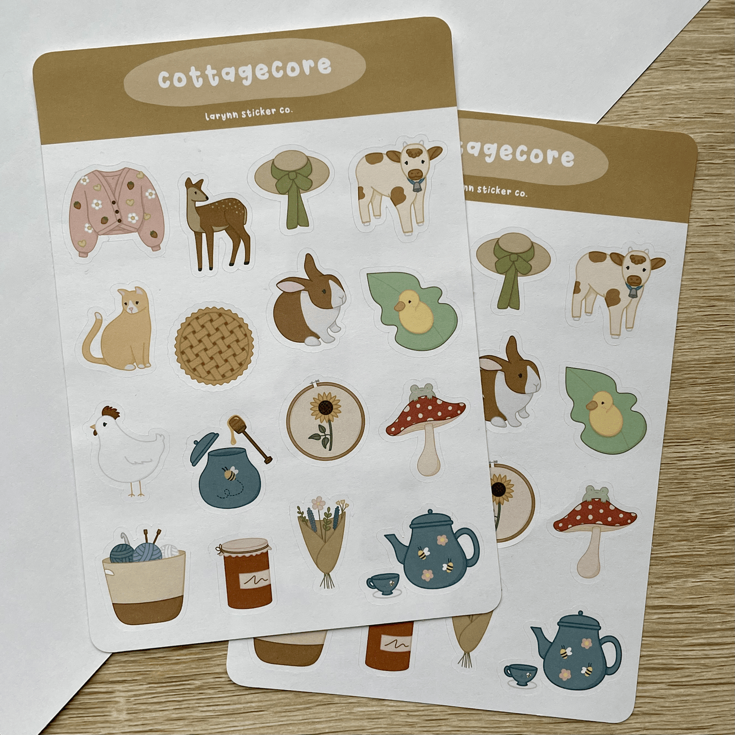 Cottagecore Kawaii Sticker Sheet Kawaii Sticker Sheet