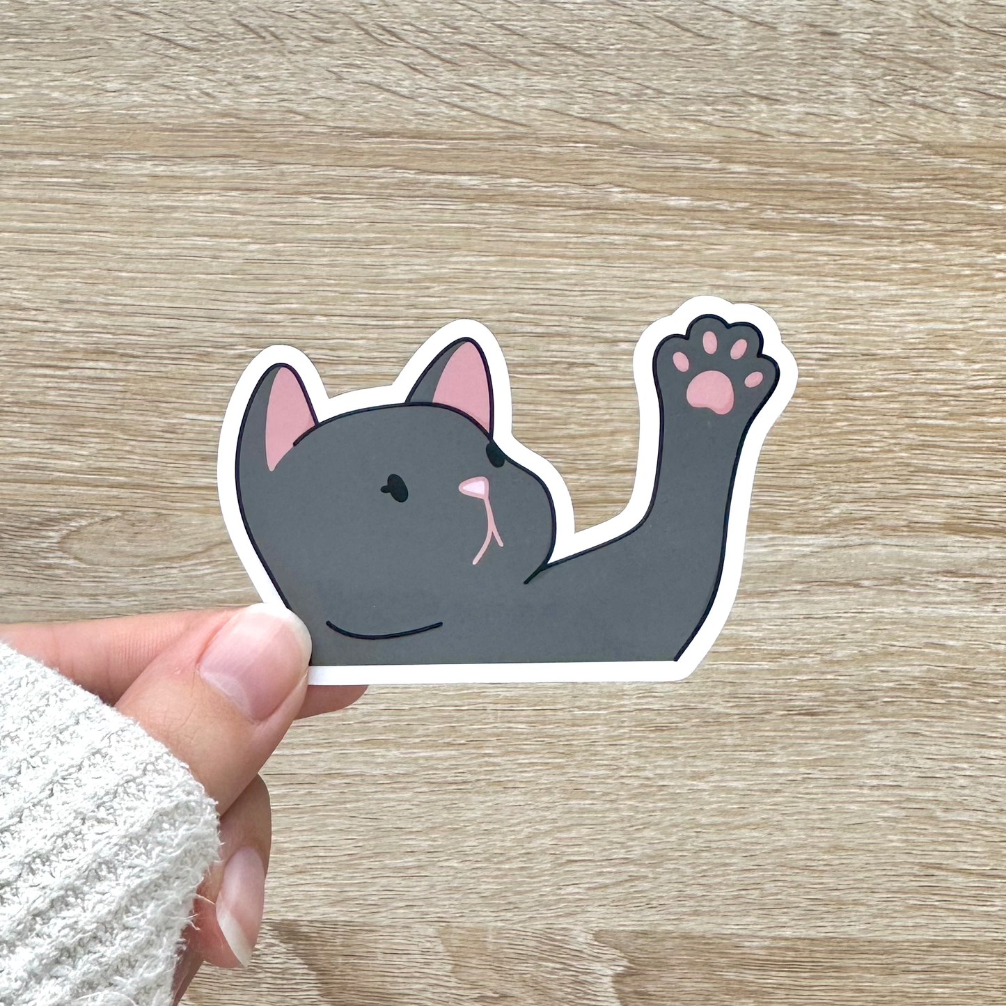 Waving Cat Sticker
