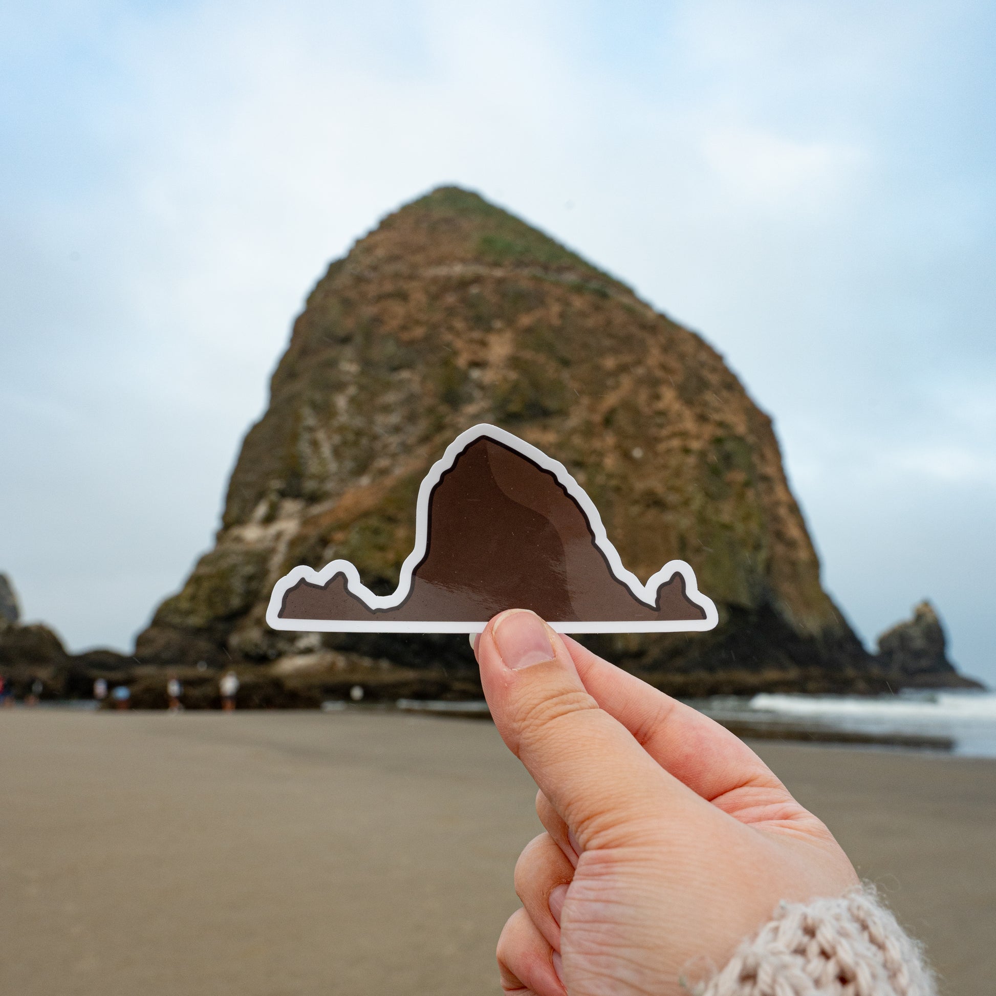 Haystack Rock Sticker – LaRynn Sticker Co.