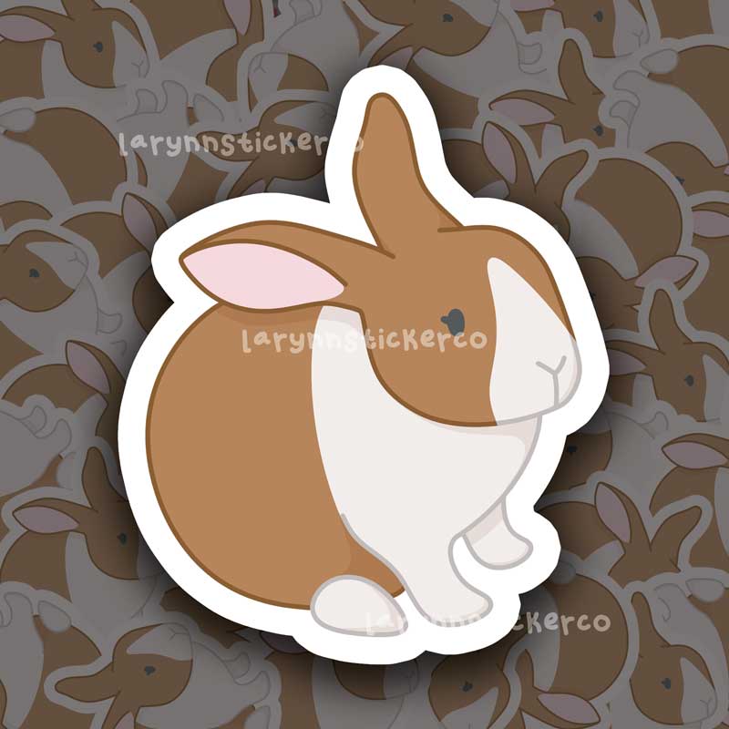 Cottagecore Bunny Sticker – LaRynn Sticker Co.