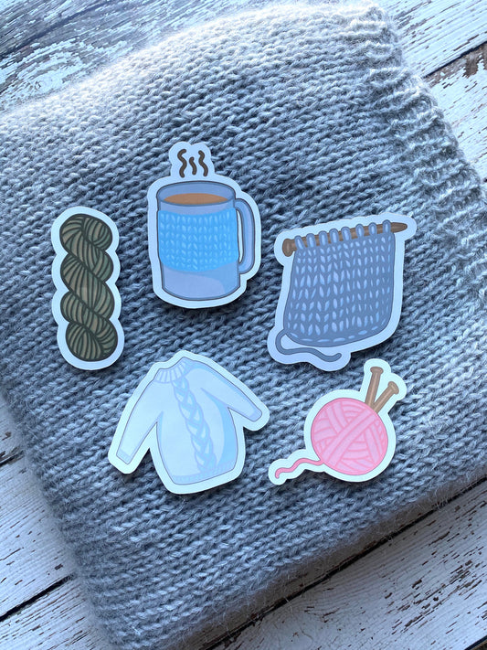 Knitting Sticker Pack