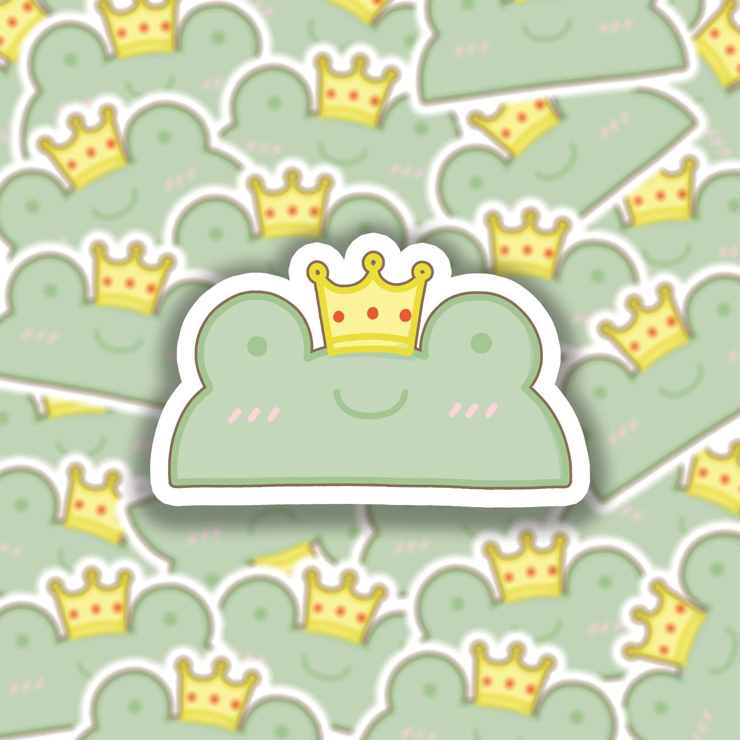 Frog with Crown Sticker