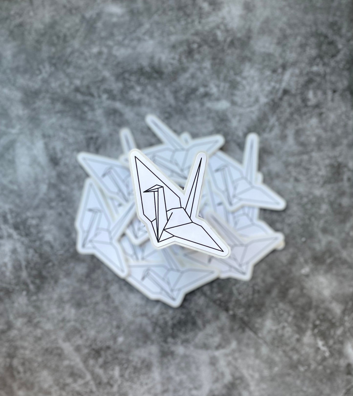 Origami Paper Crane FUNDRAISER Sticker