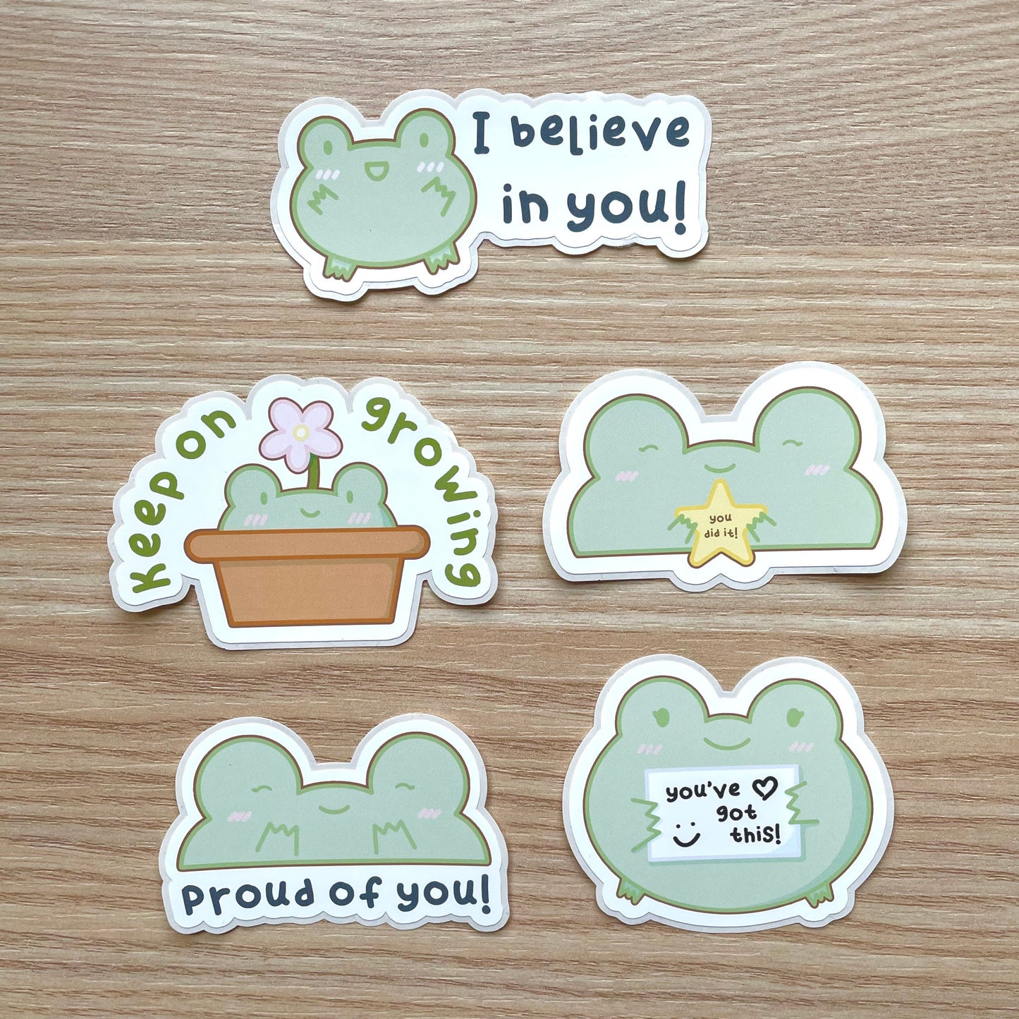 Frog Affirmations Sticker Pack