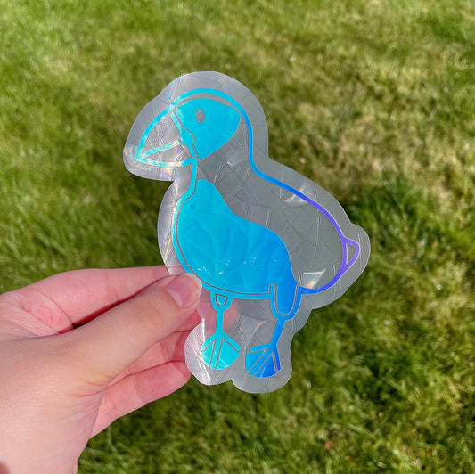 Puffin Sun Catcher Sticker Decal