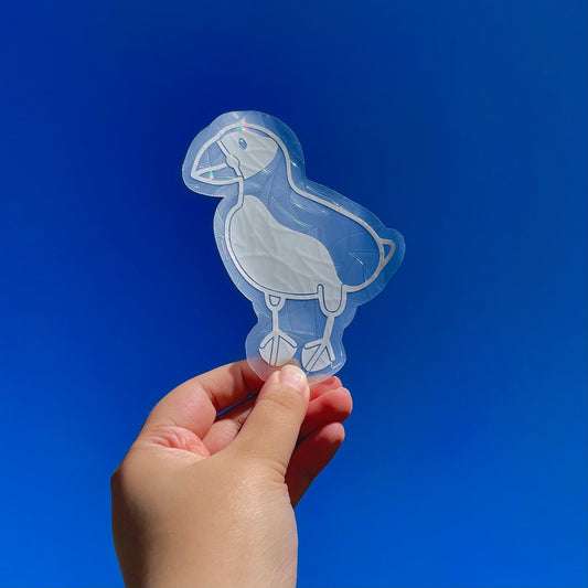 Puffin Sun Catcher Sticker Decal