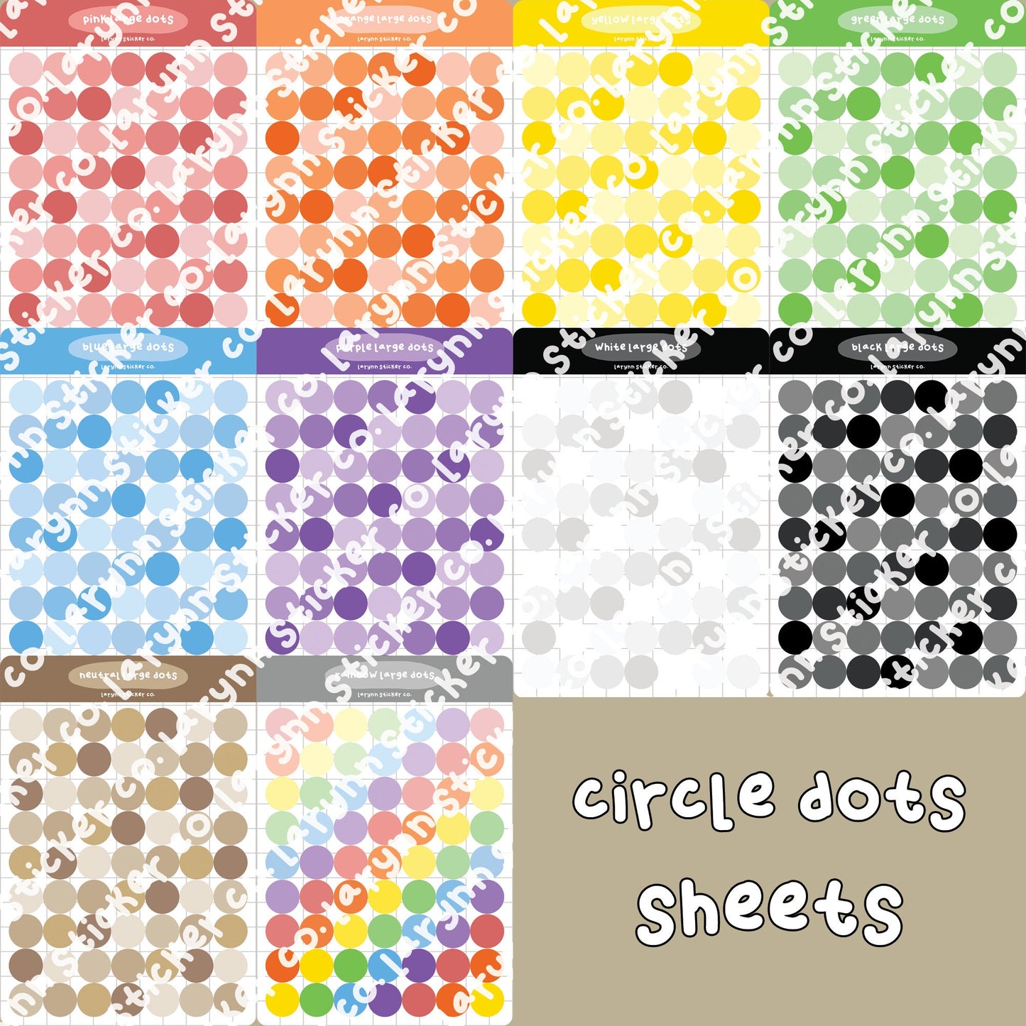 Dots Deco Sticker Sheet