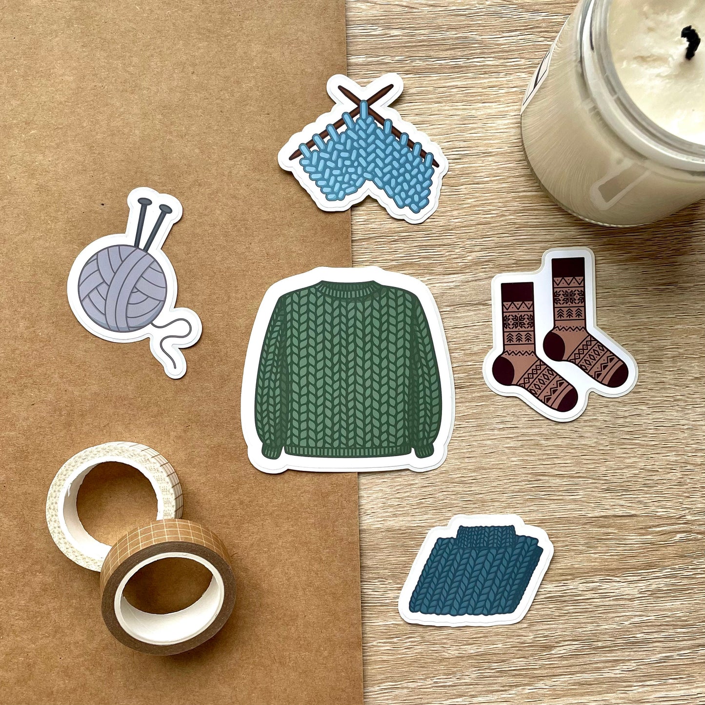 Cozy Knit Sticker Pack