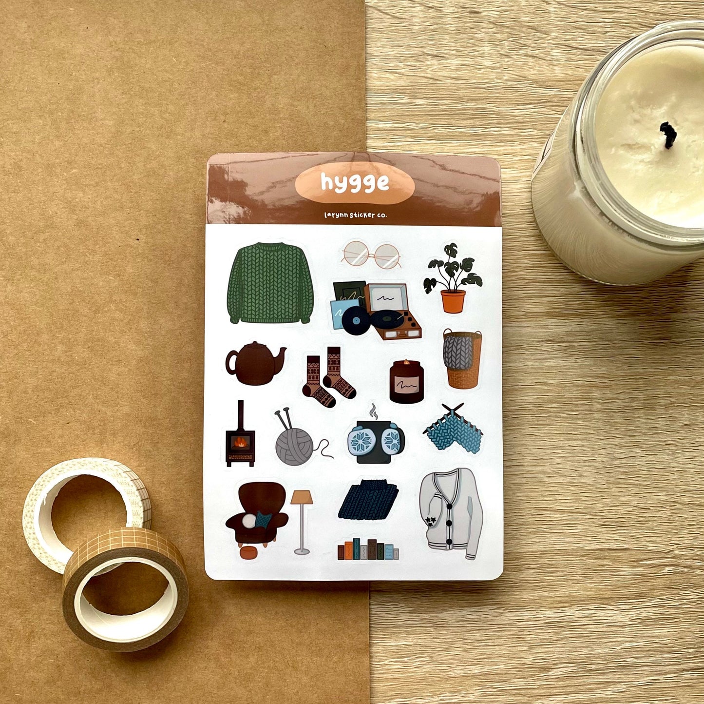 Hygge Cozy Sticker Sheet