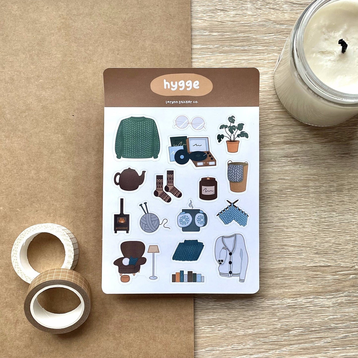 Hygge Cozy Sticker Sheet