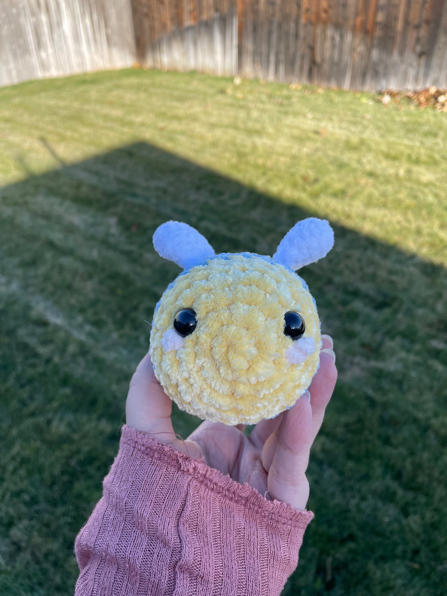 Blue Bee Plushie