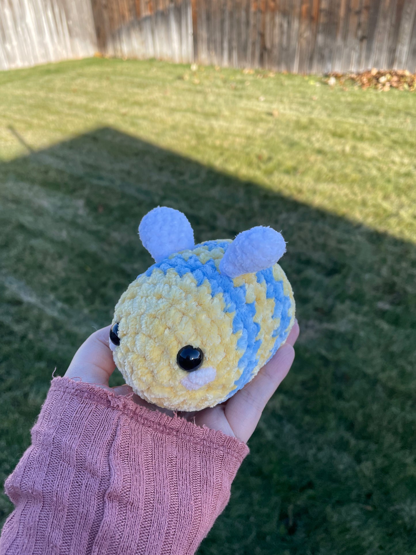 Blue Bee Plushie