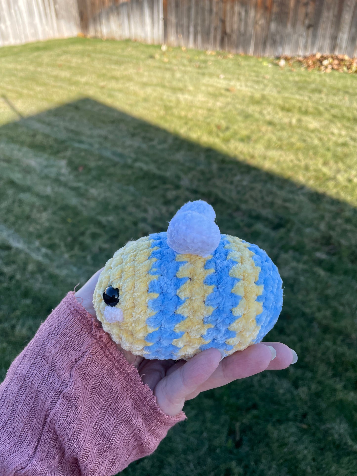 Blue Bee Plushie