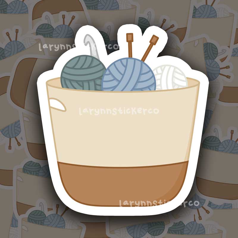 Yarn Basket Sticker